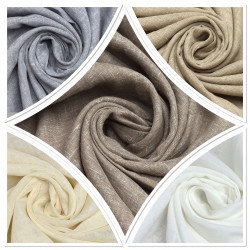 King Color Chart Wholesale Decorative Raw Linen Tulle Curtain Fabrics Living Room and Bedroom Curtains 6 Models 60% Cotton 40% Polyester