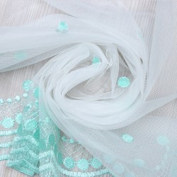 8124 V-6 Wholesale Lacy Tulle Curtain Fabrics Living Room and Bedroom Curtains 100% Polyester 6 Models