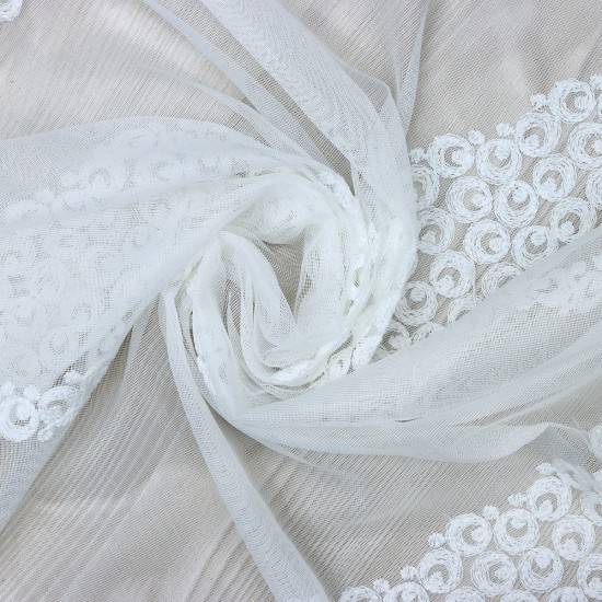 8128 V-6 Wholesale Lacy Tulle Curtain Fabrics Living Room and Bedroom Curtains 100% Polyester 3 Models