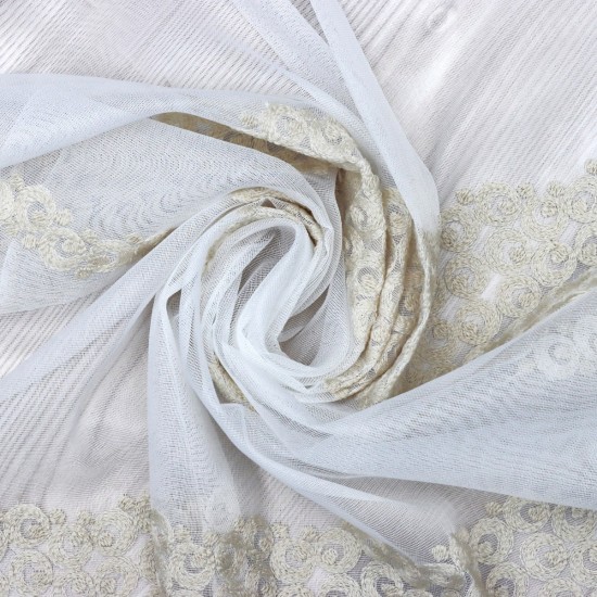 8128 V-7 Wholesale Lacy Tulle Curtain Fabrics Living Room and Bedroom Curtains 100% Polyester 3 Models