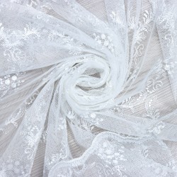 8134 V-10 Wholesale Lacy Tulle Curtain Fabrics Living Room and Bedroom Curtains 100% Polyester 6 Models