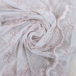 8134 V-14 Wholesale Lacy Tulle Curtain Fabrics Living Room and Bedroom Curtains 100% Polyester 6 Models