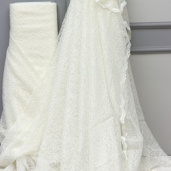  Çınar V-2 Wholesale Lace Embroidered Brode Tulle Curtain Fabrics Living Room and Bedroom Curtains 2 Models 100% Polyester