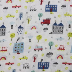 MD Baskı V-1 2 Layers Printed Baby, Kids Clothing Fabric 100% Cotton 3 Models