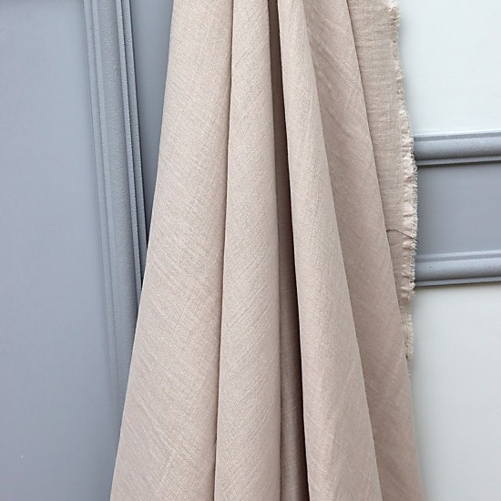 MD V-Acik Bej 2 Layer Plain Baby, Kids Clothing Fabric 100% Cotton 34 Model