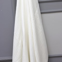 MÇ V-Ekru 2 Layer Striped Baby, Kids Clothing Fabric 100% Cotton 5 Models