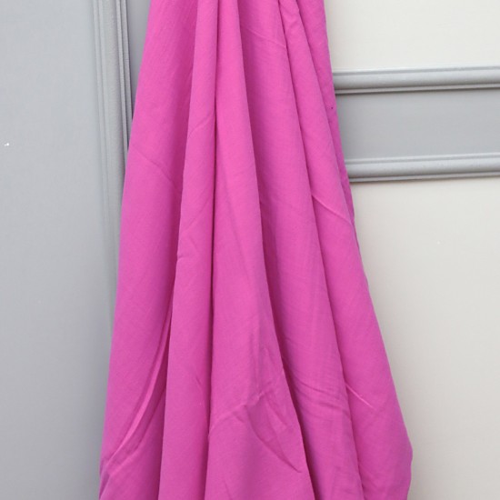 MD V-Fusya Pembe 2 Layer Plain Baby, Kids Clothing Fabric 100% Cotton 34 Model