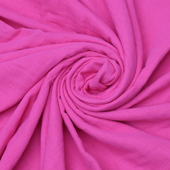 MD V-Fusya Pembe 2 Layer Plain Baby, Kids Clothing Fabric 100% Cotton 34 Model