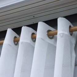 Jennifer 140x260 cm Wholesale Rustic Sewn Tulle Curtain Living and Bedroom Curtains 4 Models 100% Polyester