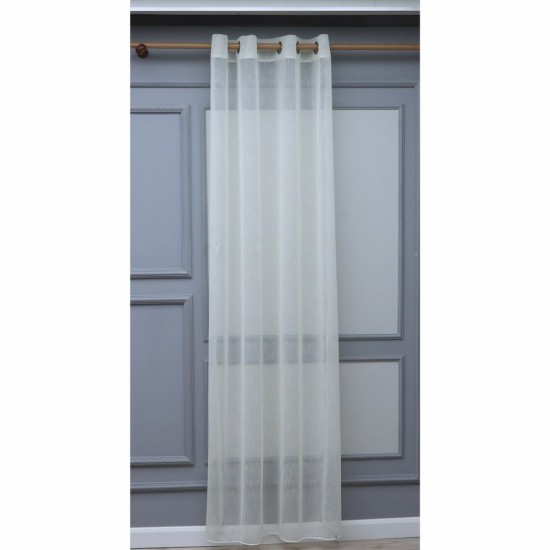 Linda 140x260 cm Wholesale Rustic Sewn Tulle Curtain Living and Bedroom Curtains 3 Models 100% Polyester