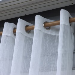 Maria 140x260 cm Wholesale Rustic Sewn Tulle Curtain Living and Bedroom Curtains 3 Models 100% Polyester