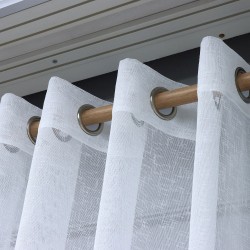 Mary 140x260 cm Wholesale Rustic Sewn Tulle Curtain Living and Bedroom Curtains 3 Models 100% Polyester