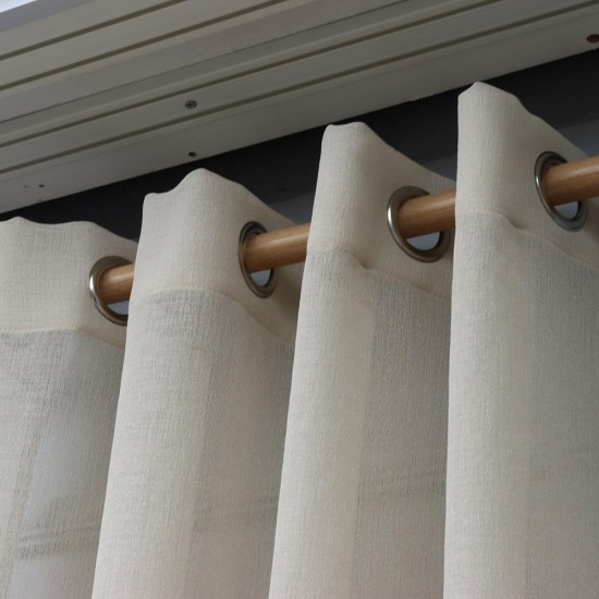 Harris 140x260 cm Wholesale Rustic Sewn Tulle Curtain Living and Bedroom Curtains 11 Models 100% Polyester