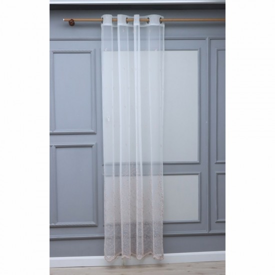 8120 140x260 cm Wholesale Rustic Sewn Tulle Curtain Living and Bedroom Curtains 6 Models 100% Polyester