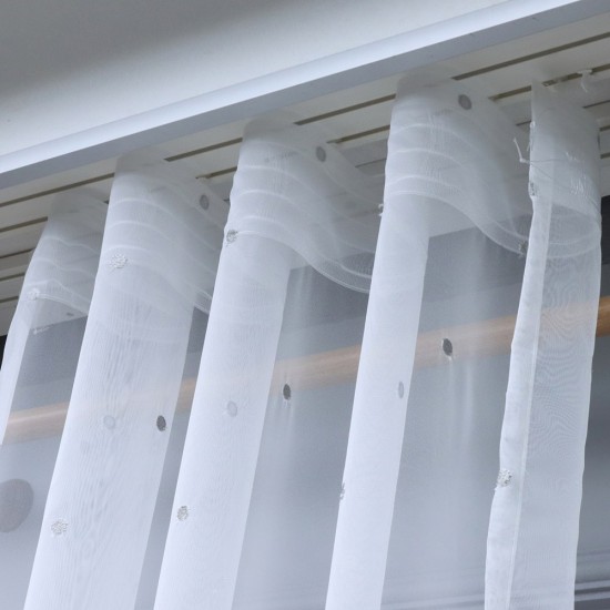 8124 140x260 cm Wholesale Tulle Curtain Living and Bedroom Curtains 6 Models 100% Polyester