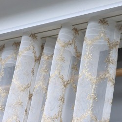 8134 140x260 cm Wholesale Tulle Curtain Living and Bedroom Curtains 6 Models 100% Polyester