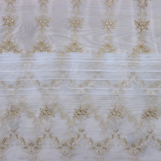 8134 140x260 cm Wholesale Rustic Sewn Tulle Curtain Living and Bedroom Curtains 6 Models 100% Polyester