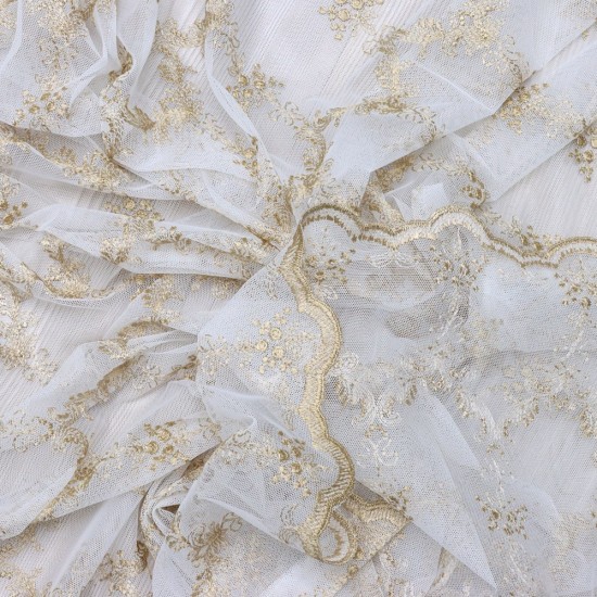 8134 140x260 cm Wholesale Rustic Sewn Tulle Curtain Living and Bedroom Curtains 6 Models 100% Polyester