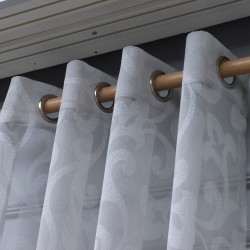 Calcium 140x260 cm Wholesale Rustic Sewn Tulle Curtain Living and Bedroom Curtains 3 Models 100% Polyester