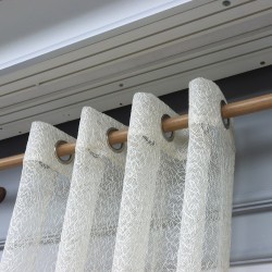 Çınar 140x260 cm Wholesale Rustic Sewn Tulle Curtain Living and Bedroom Curtains 2 Models 100% Polyester