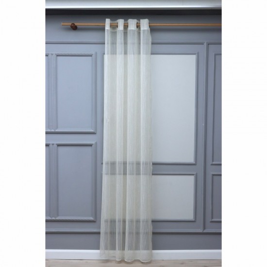 Daisy 140x260 cm Wholesale Rustic Sewn Tulle Curtain Living and Bedroom Curtains 2 Models 100% Polyester