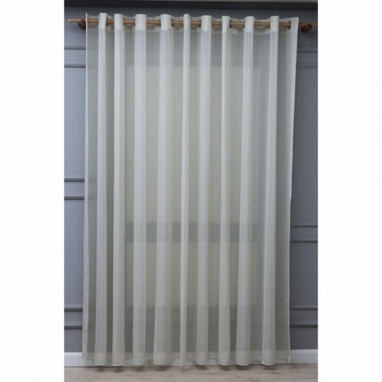 Folded 140x260 cm Wholesale Rustic Sewn Tulle Curtain Living and Bedroom Curtains 6 Models 100% Polyester