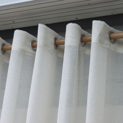 Folded 140x260 cm Wholesale Rustic Sewn Tulle Curtain Living and Bedroom Curtains 6 Models 100% Polyester