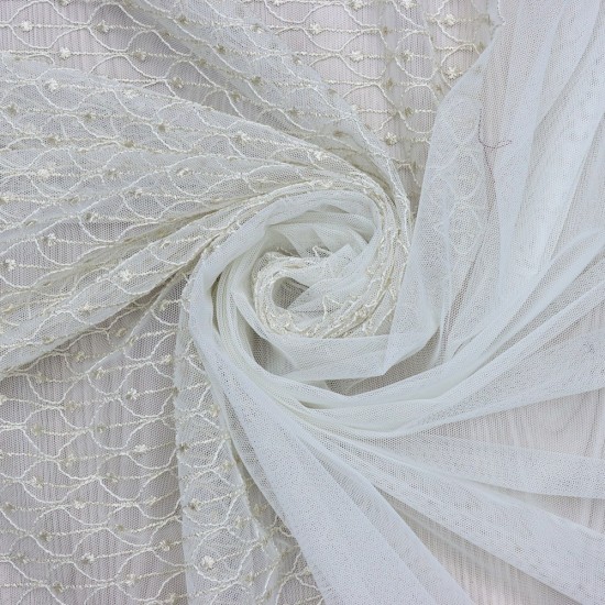 Fringe 140x260 cm Wholesale Rustic Sewn Tulle Curtain Living and Bedroom Curtains 3 Models 100% Polyester