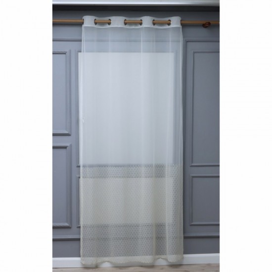 Fringe 140x260 cm Wholesale Rustic Sewn Tulle Curtain Living and Bedroom Curtains 3 Models 100% Polyester