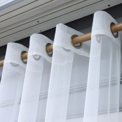 Fringe 140x260 cm Wholesale Rustic Sewn Tulle Curtain Living and Bedroom Curtains 3 Models 100% Polyester