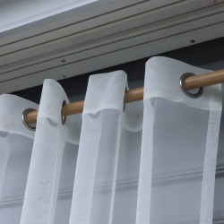 Hilda 140x260 cm Wholesale Rustic Sewn Tulle Curtain Living and Bedroom Curtains 3 Models 100% Polyester