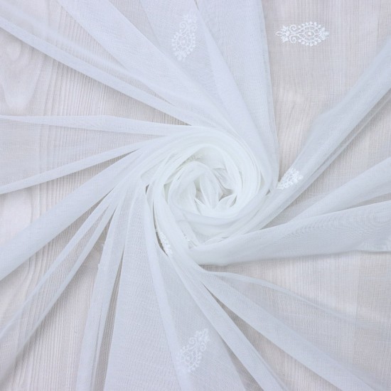 Hylos 140x260 cm Wholesale Rustic Sewn Tulle Curtain Living and Bedroom Curtains 3 Models 100% Polyester