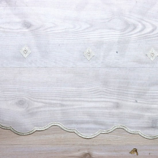 Kadita 140x260 cm Wholesale Rustic Sewn Tulle Curtain Living and Bedroom Curtains 3 Models 100% Polyester