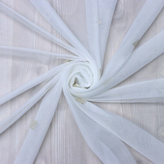 Kadita 140x260 cm Wholesale Rustic Sewn Tulle Curtain Living and Bedroom Curtains 3 Models 100% Polyester