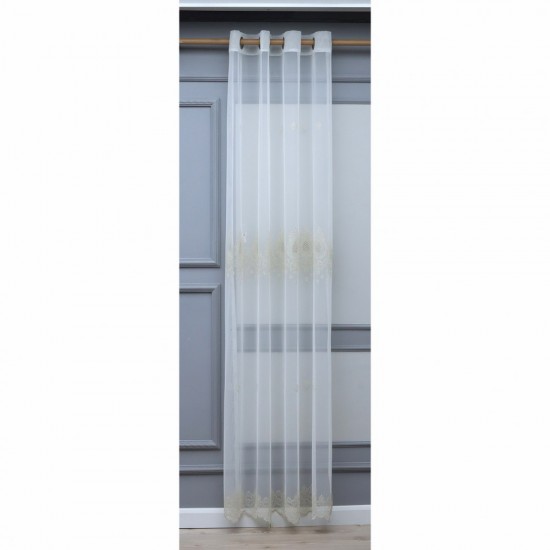 Karina 140x260 cm Wholesale Rustic Sewn Tulle Curtain Living and Bedroom Curtains 3 Models 100% Polyester