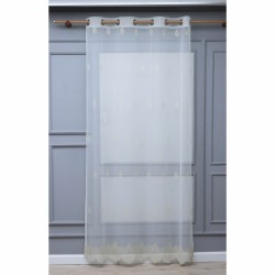 Lancelot 140x260 cm Wholesale Rustic Sewn Tulle Curtain Living and Bedroom Curtains 3 Models 100% Polyester