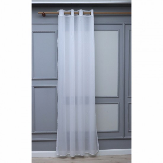 Lilac 140x260 cm Wholesale Rustic Sewn Tulle Curtain Living and Bedroom Curtains 2 Models 100% Polyester