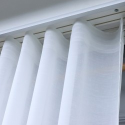 Linen 140x260 cm Wholesale Tulle Curtain Living and Bedroom Curtains 3 Models 100% Polyester