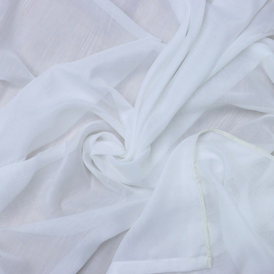 Linen 140x260 cm Wholesale Rustic Sewn Tulle Curtain Living and Bedroom Curtains 3 Models 100% Polyester