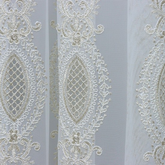 Martis 140x260 cm Wholesale Rustic Sewn Tulle Curtain Living and Bedroom Curtains 3 Models 100% Polyester