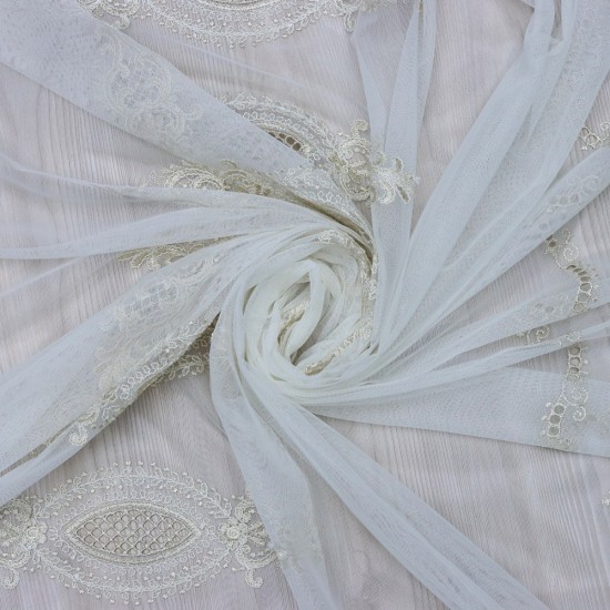 Martis 140x260 cm Wholesale Rustic Sewn Tulle Curtain Living and Bedroom Curtains 3 Models 100% Polyester