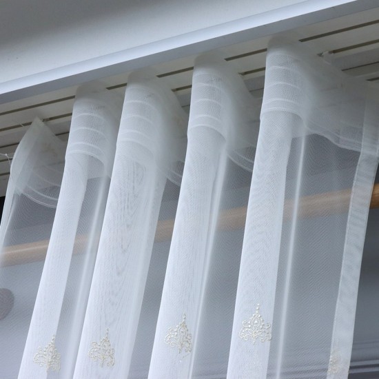 Nana 140x260 cm Wholesale Tulle Curtain Living and Bedroom Curtains 3 Models 100% Polyester