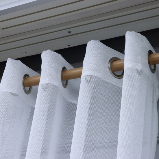 Violet 140x260 cm Wholesale Rustic Sewn Tulle Curtain Living and Bedroom Curtains 2 Models 100% Polyester