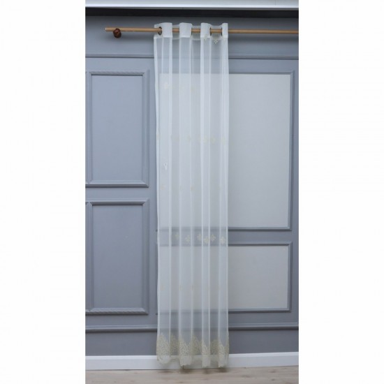 Wanwan 140x260 cm Wholesale Rustic Sewn Tulle Curtain Living and Bedroom Curtains 3 Models 100% Polyester