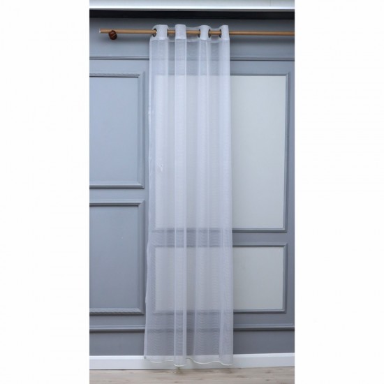 Zen 140x260 cm Wholesale Rustic Sewn Tulle Curtain Living and Bedroom Curtains 3 Models 100% Polyester