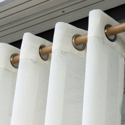 Robert 140x260 cm Wholesale Rustic Sewn Tulle Curtain Living and Bedroom Curtains 4 Models 100% Polyester