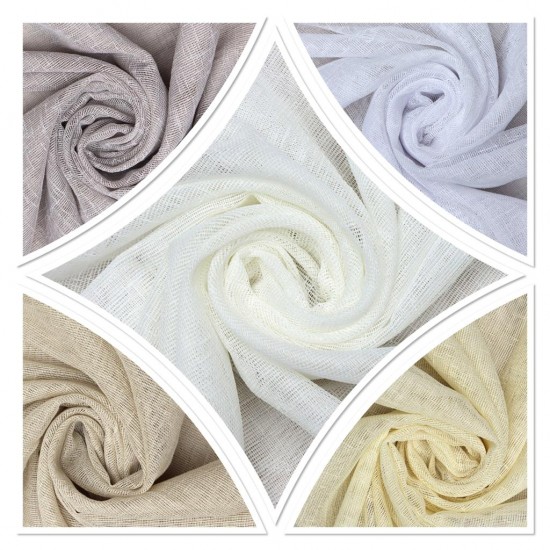 Josie V--1001 Wholesale Transparent Tulle Curtain Fabrics Living Room and Bedroom Curtains 5 Models 100% Polyester