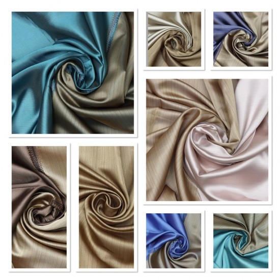 Ivar V--756 Wholesale Double Sided Satin Weave Background Curtain Fabrics Living Room and Bedroom Curtains 9 Models 100% Polyester