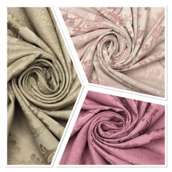 23891 V-0 Wholesale Satin Background Curtain Fabrics Living Room and Bedroom Curtains 3 Models 100% Polyester