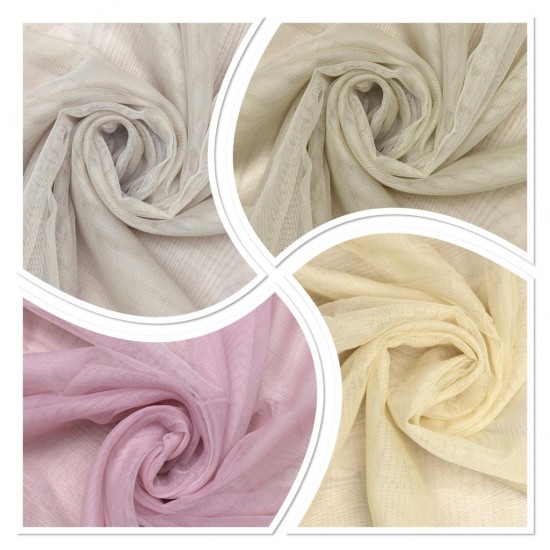 Dwight V--1 Wholesale Transparent Tulle Curtain Fabrics Living Room and Bedroom Curtains 4 Models 100% Polyester